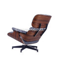 Ime ụlọ Oge Oge Eames Lounge oche na Akpụkpọ anụ